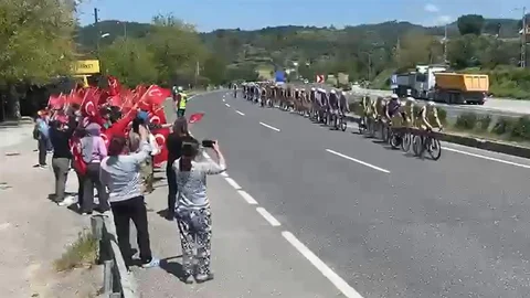Cumhurbaşkanlığı Türkiye Bisiklet Turu Yatağan'dan Geçti