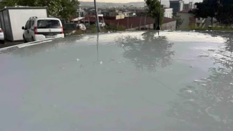 Kahramanmaraş'ta Kısa Süreli Dolu Yağışı