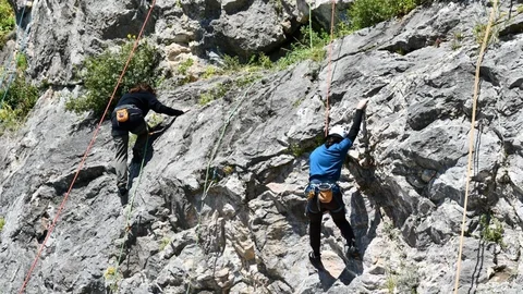 Balıkesir'de 7. Kaya Tırmanış Şenliği Yapıldı