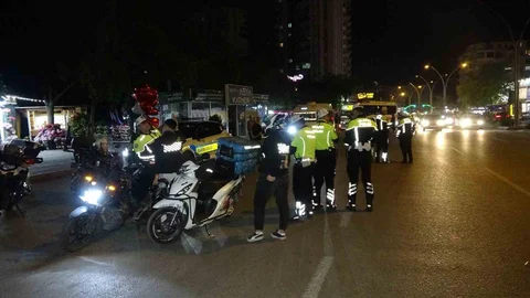 Adana'da Motosiklet Denetimi