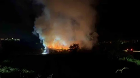 Bolu'da İnşaat Deposunda Yangın Çıktı