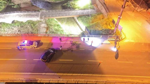 Düzce'de Köprüde Trafik Kazası