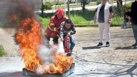 Muğla'da Yangın Eğitimi Verildi