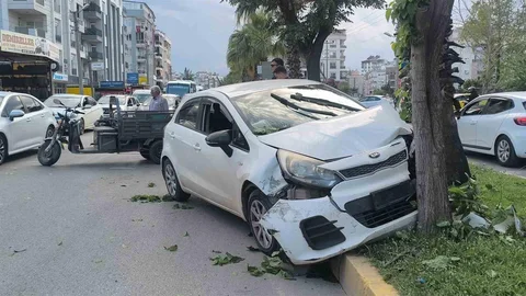 Antalya'da Motosiklet Kazası