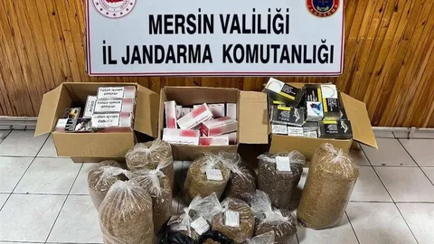 Mersin'de Kaçak Sigara Operasyonu