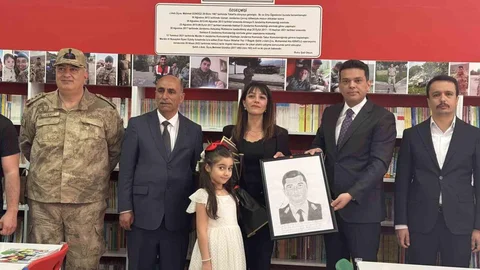 Şehit Astsubay Gündüz'ün Adı Kütüphanede Yaşatılıyor