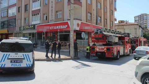 Kayseri'de Lokantanın Bacasında Yangın Çıktı