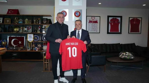 Ahmet Nur Çebi TFF Başkanı Hacıosmanoğlu’nu Ziyaret Etti