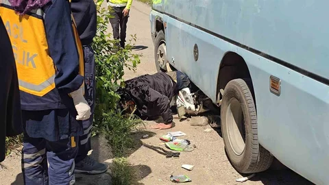 Karabük'te Minibüs Altında Kurtarma Operasyonu