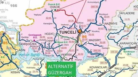 Tunceli-Ovacık Yolu Kapatılacak