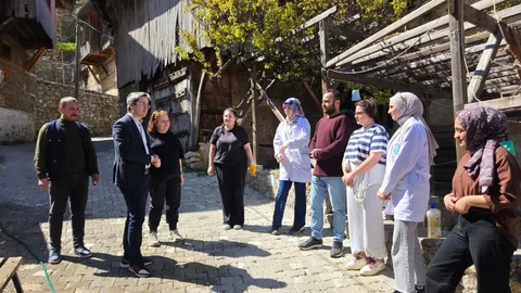 Kaymakam Arıkan, Apçağa Köyü'nde İnceleme Yaptı