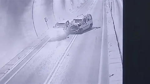 Artvin'de Tünel Kazası Görüntüleri Yayınlandı