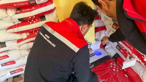 Bayburt'ta Gübre Bayilerine Denetim Yapıldı