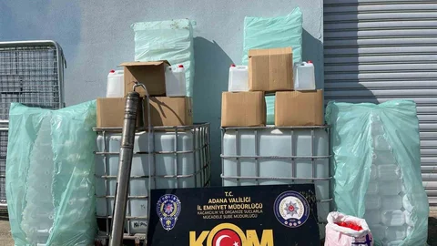 Adana'da Kaçak Alkol Operasyonu