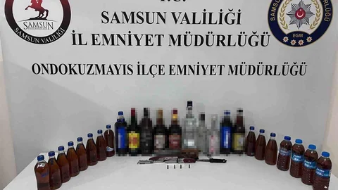 Alkollü Sürücünün Aracında Sahte İçki Bulundu