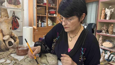 Evde Sanat Atölyesi Kuruldu