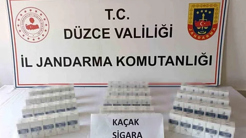 Düzce'de Kaçak Makaron Operasyonu
