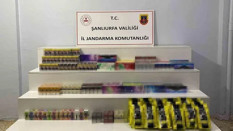 Şanlıurfa'da Gümrük Kaçağı Sigara Operasyonu