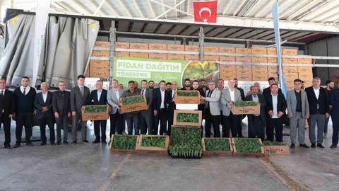 Araban'da Karpuz Fide Desteği