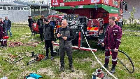 Vezirköprü'de Yangın Gönüllüsü Eğitimi Tamamlandı