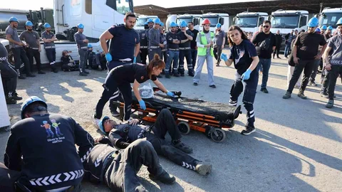 Aydın'da 112 Tatbikatı Gerçekleşti