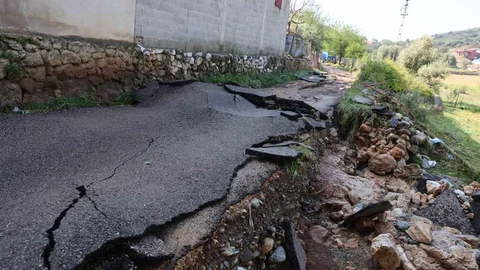Kozan'da Sel Felaketi Havadan Görüntülendi