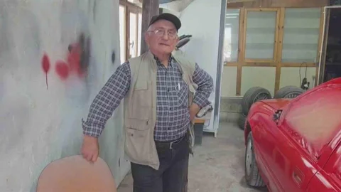 Elmadağ'da Danalar Oto Tamirhanesini Bastı