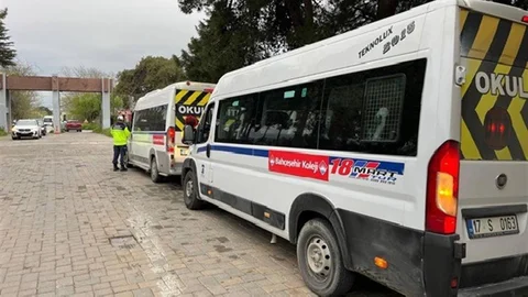 Çanakkale'de Jandarma Trafik Kontrolü