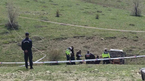 Çorum'da Traktör Devrildi