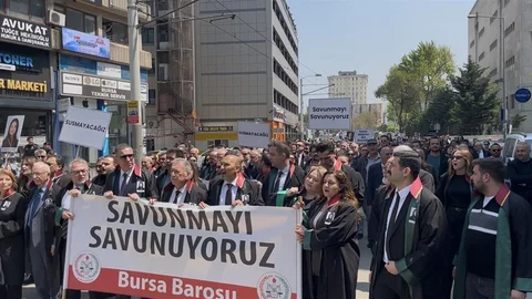Bursa’da Avukat İçin Adalet Yürüyüşü