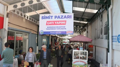 Bozdoğan'da Simit Pazarı Sokağı Düzenlendi