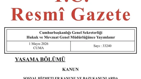 Sosyal Hizmetler Kanunu Resmi Gazete'de Yayınlandı