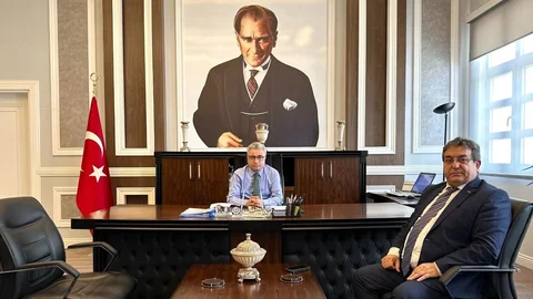 Müdür Karadağ'dan Mezitli Kaymakamı Öztürk 'e Hayırlı Olsun Ziyareti