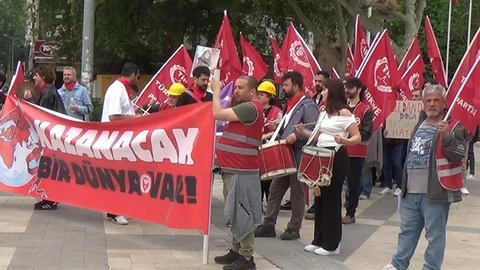 Denizli'de 1 Mayıs Yürüyüşü