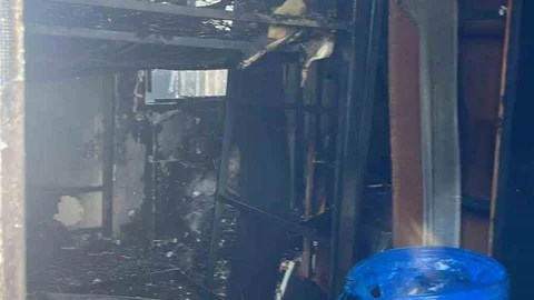 Bilecik'te Konteynır Yangını Çıktı