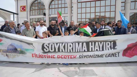 Niğde’de Filistin’e Destek Açıklaması
