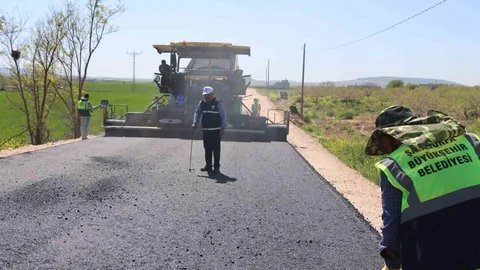 Şanlıurfa'da Asfalt Çalışmaları Devam Ediyor