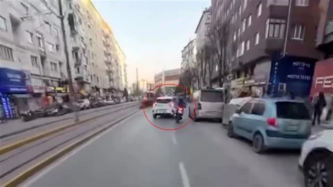 Eskişehir'de Motosiklet Kazası