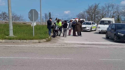 Sinop'ta Motosiklet ve Otomobil Çarpıştı