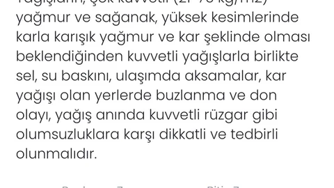 Denizli'de Kuvvetli Yağış Bekleniyor