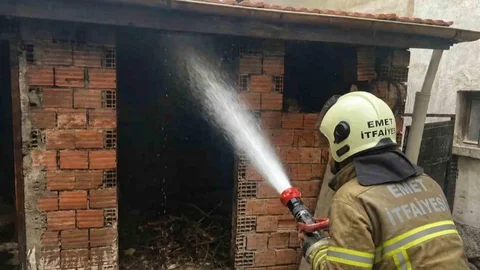 Emet'te Kazan Dairesi Yangını