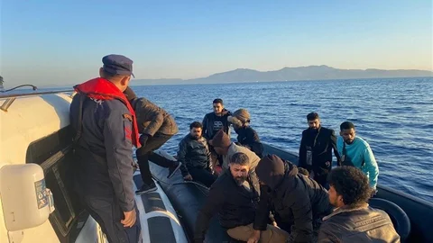 Aydın'da Düzensiz Göçmen Kurtarıldı