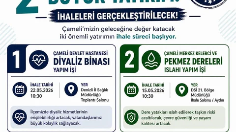 Çameli'de İki Yeni Yatırım Süreci Başlıyor