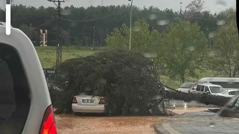 Gaziantep'te Şiddetli Fırtına Zarar Verdi