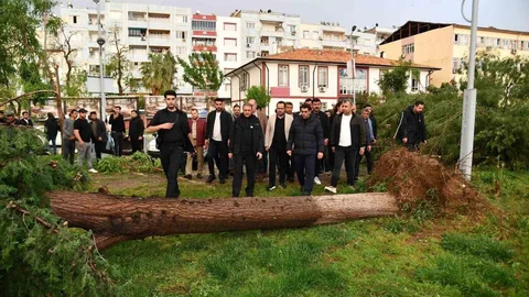 Şanlıurfa'da Fırtına Sonrası İnceleme Yapıldı