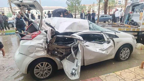 Şanlıurfa'da Güneş Paneli Devrildi