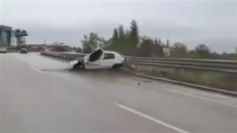 Amasya'da Feci Kaza Anı Görüntülendi