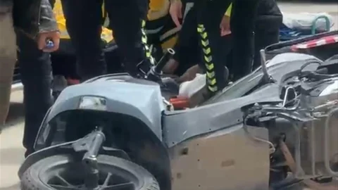 Bursa'da Motosiklet Kazası