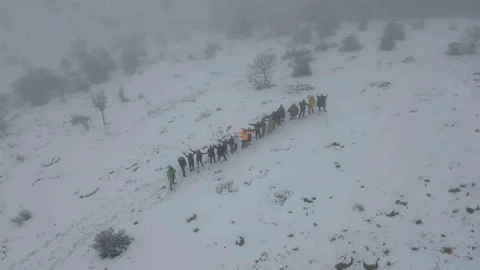 Çorum'da Mayıs Ayında Kar Yağdı