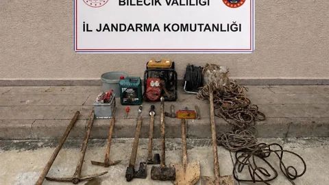 Bilecik'te Define Arama Operasyonu